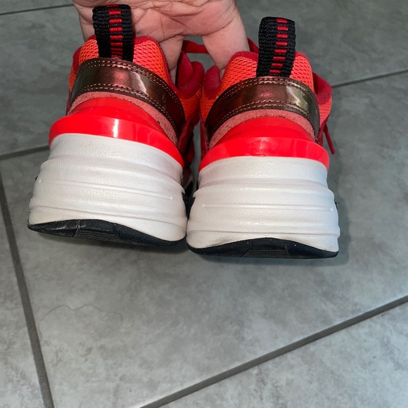 NIKE WMNS M2K Tekno Red Crimson  Suede Mesh Sneaker Size US 7.5 - Picture 5 of 11